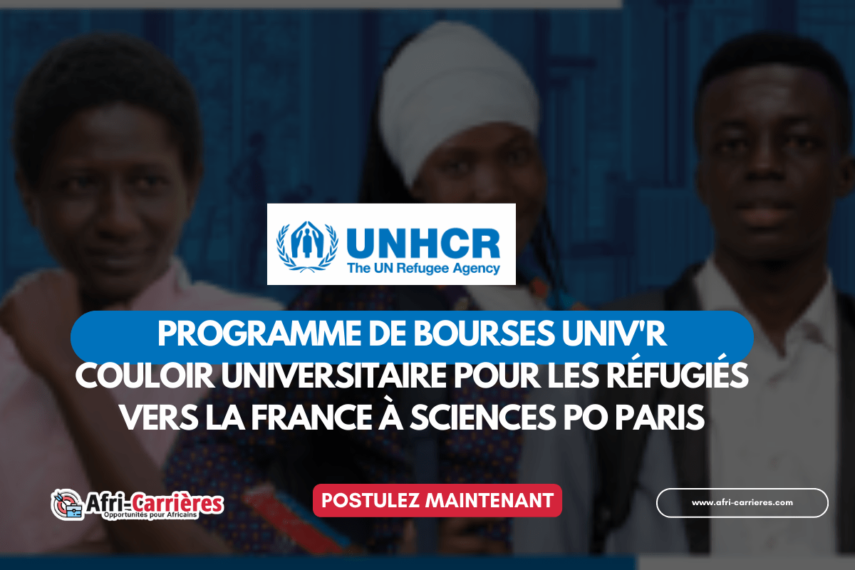 programme UNIV'R 2025 Bourse pour les réfugiés vers la France