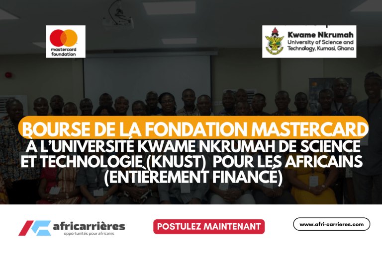 bourse de la Fondation MasterCard à KNUST 2025