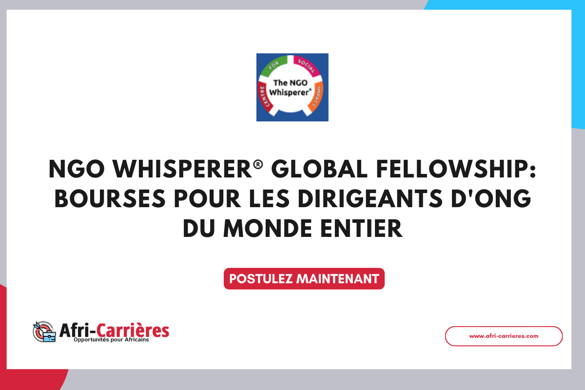 Programme de bourses ONG Whisperer pour les dirigeants d'ONG du monde entier