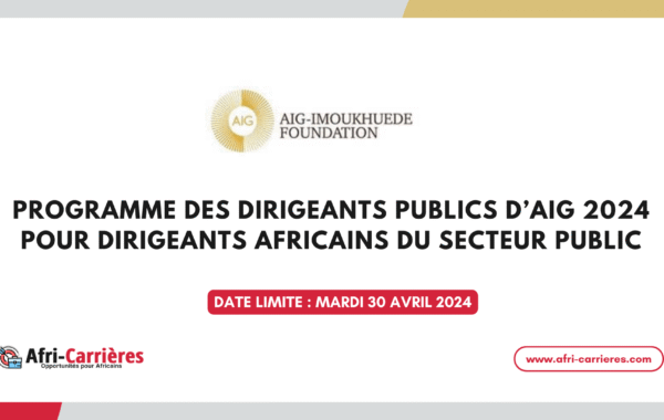 programme AIG Public Leaders 1