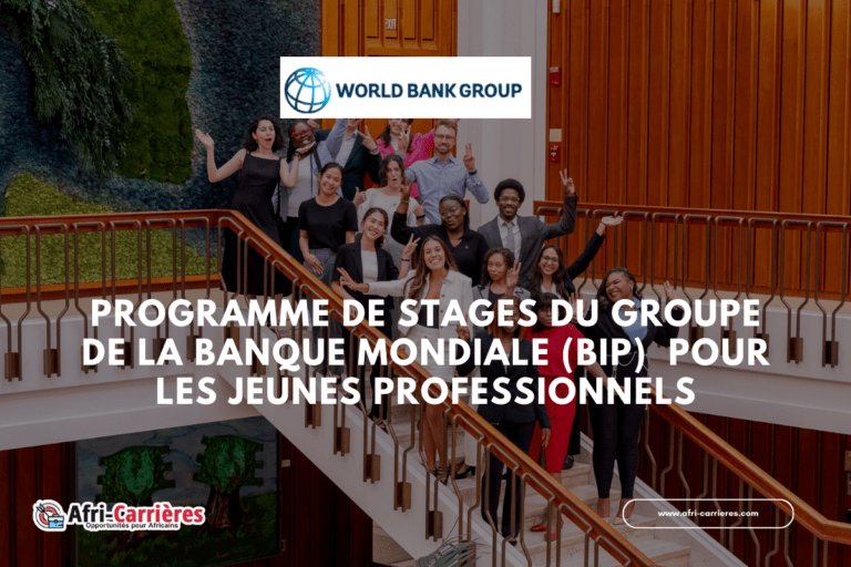programme de stages Banque mondiale de 2025