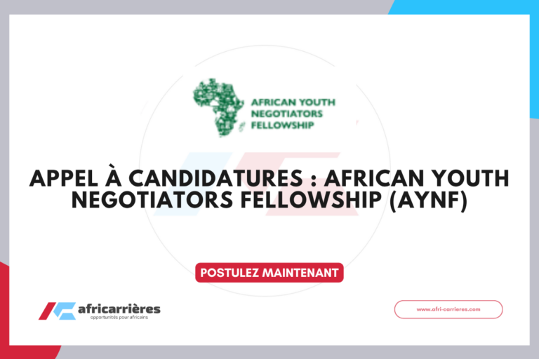 Appel à candidatures African Youth Negotiators Fellowship (AYNF) – Cohorte 2026