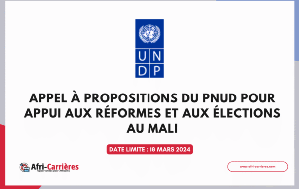Appel a propositions PNUD OSC Mali 1
