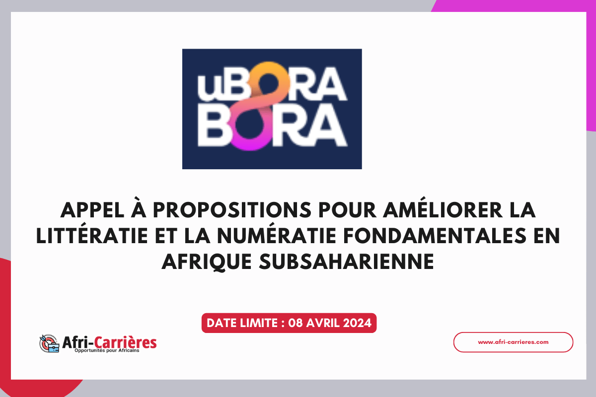 Appel à propositions uBoraBora