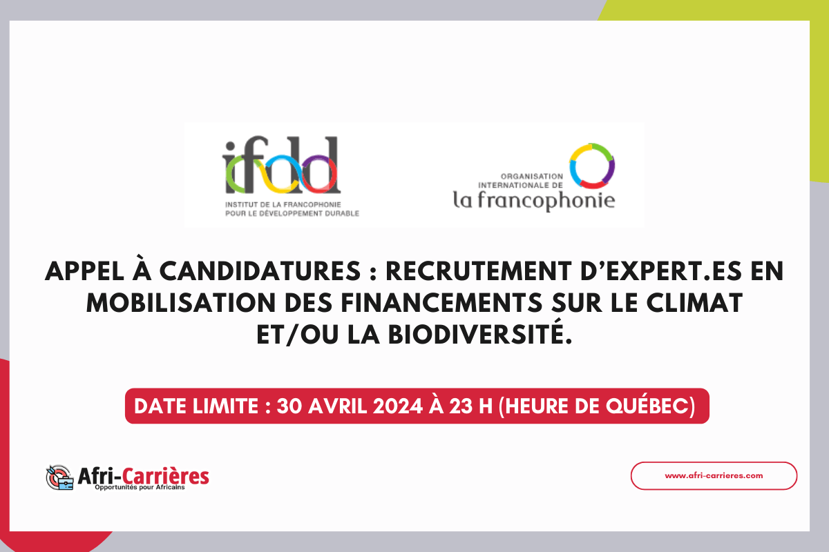 Expert OIF Finance Climat et Biodiversité