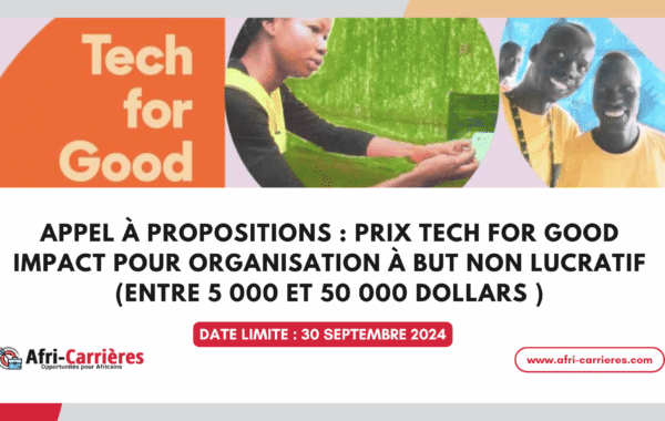 Prix Tech for Good Impact 1