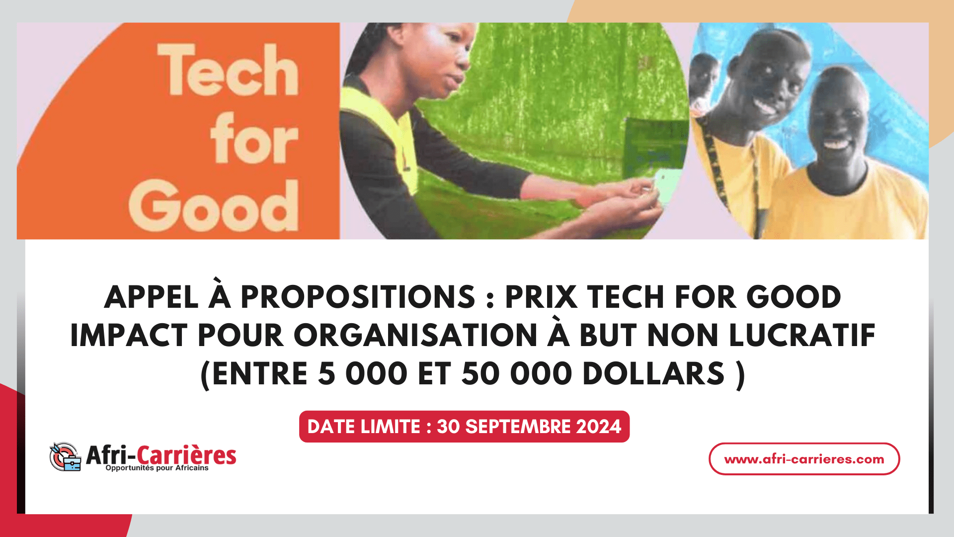 Prix Tech for Good Impact
