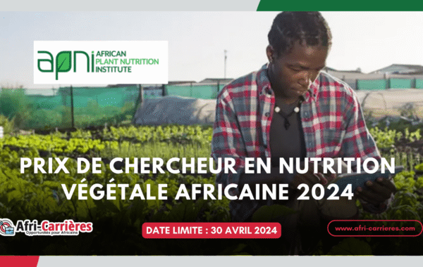 Prix De Chercheur En Nutrition Vegetale Africaine 2024 1 1