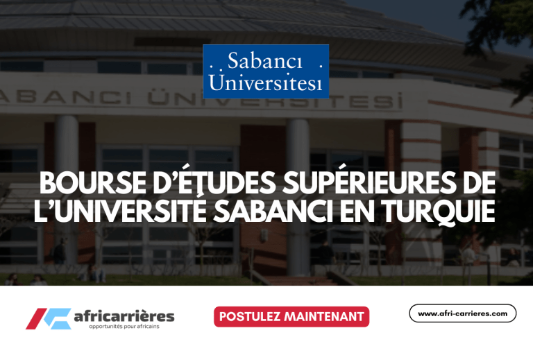 bourses de l'université Sabanci 2025-26, en Turquie (entièrement financée)
