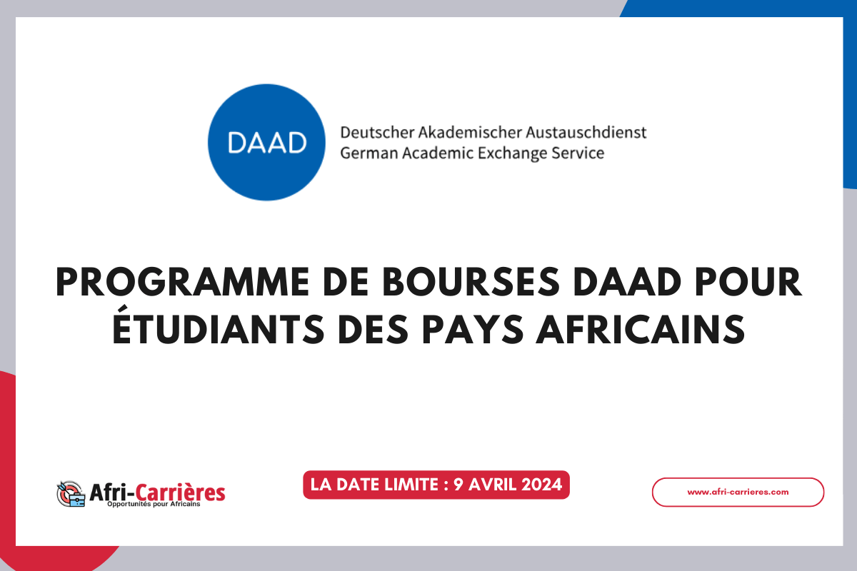 Programme de bourses DAAD pour étudiants des pays africains
