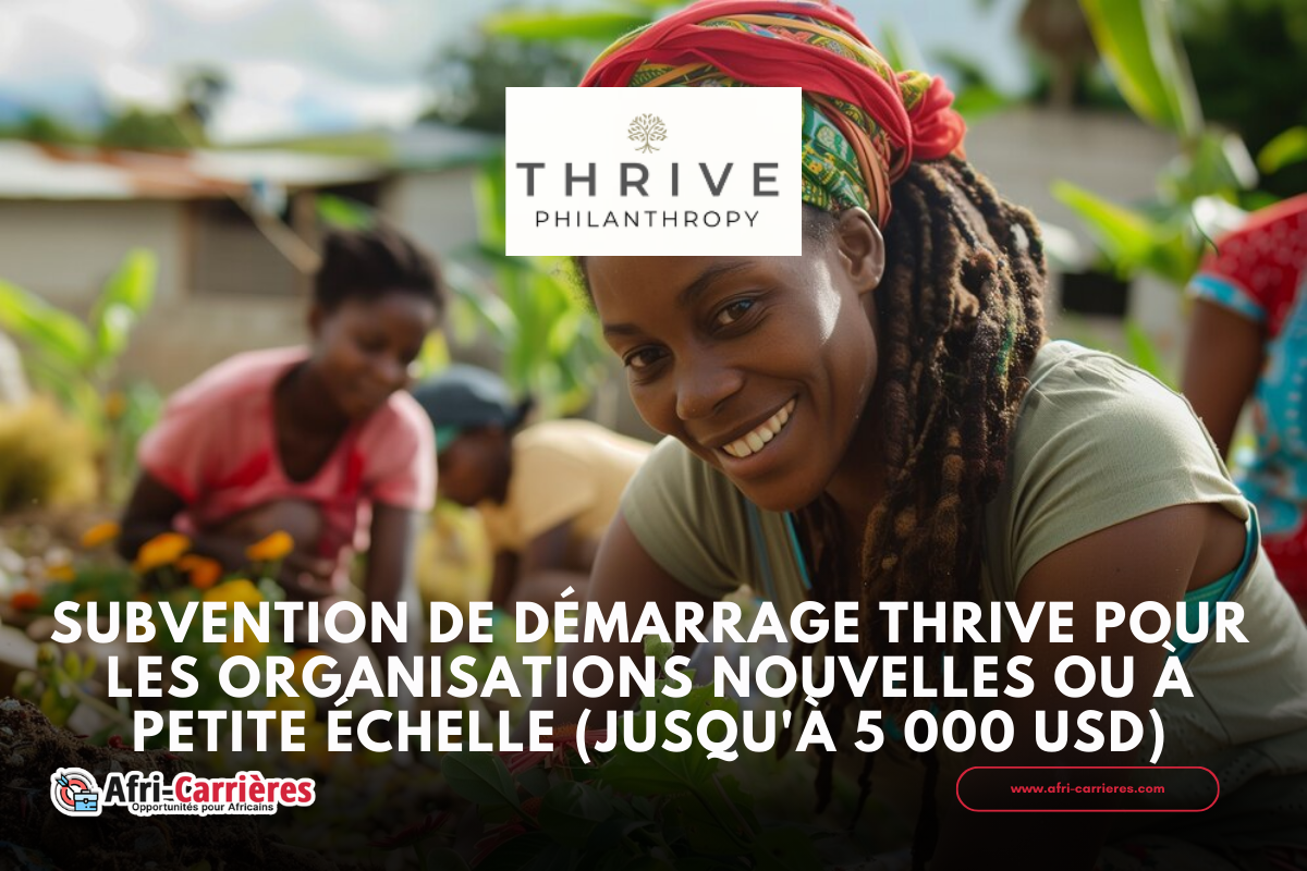 Subvention de démarrage Thrive