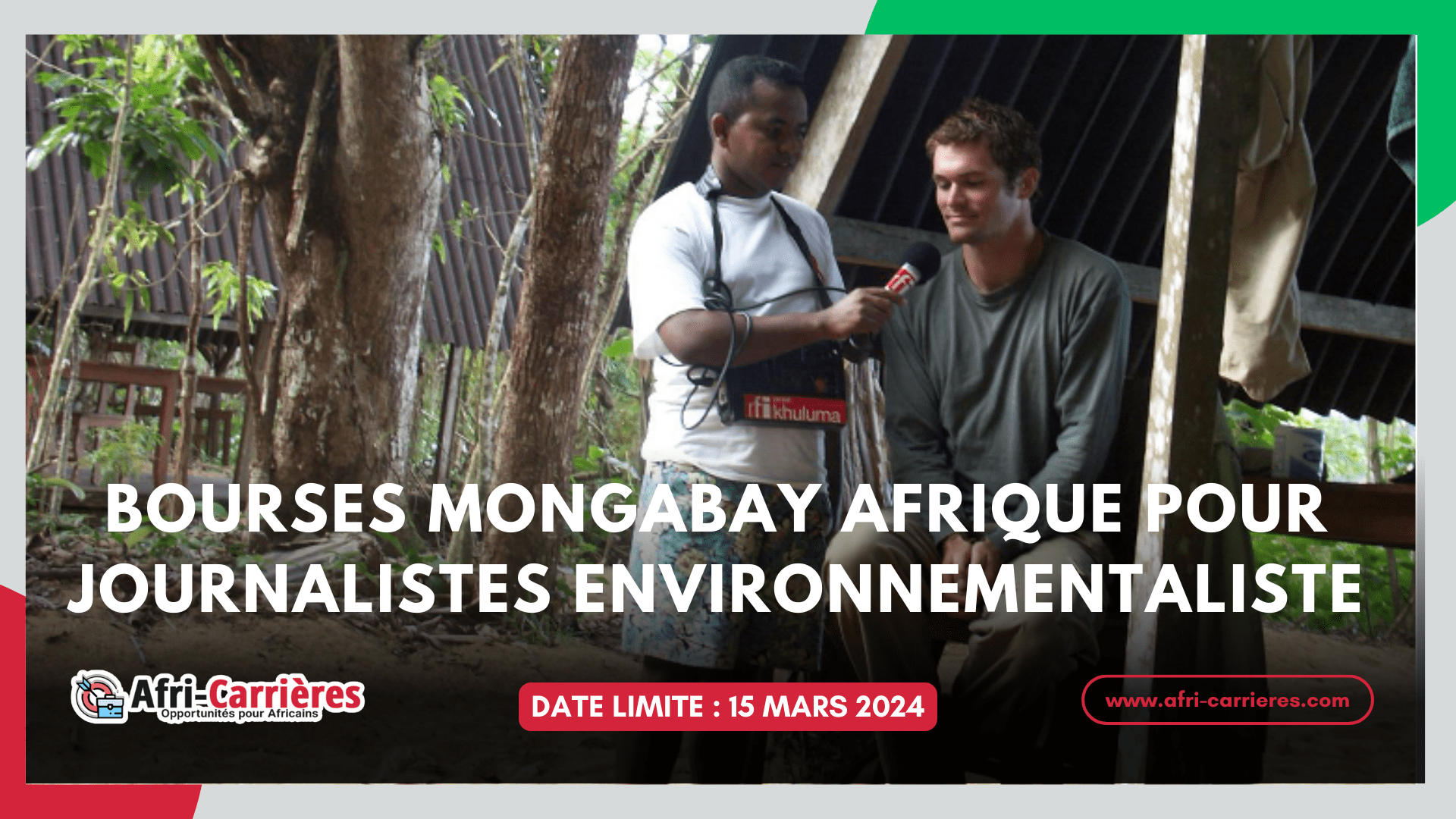 bourses mongabay afrique pour journalistes