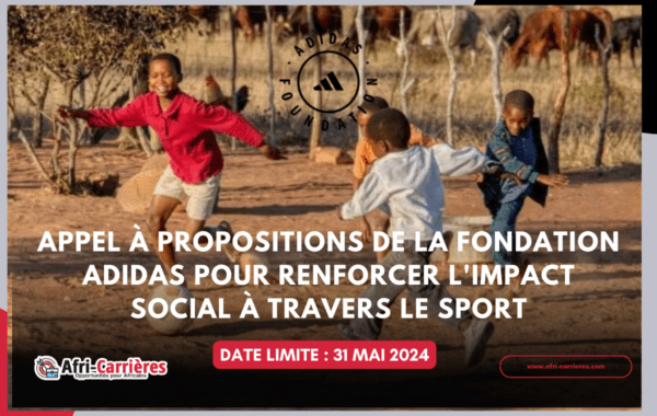 Appel a propositions de la Fondation Adidas 1