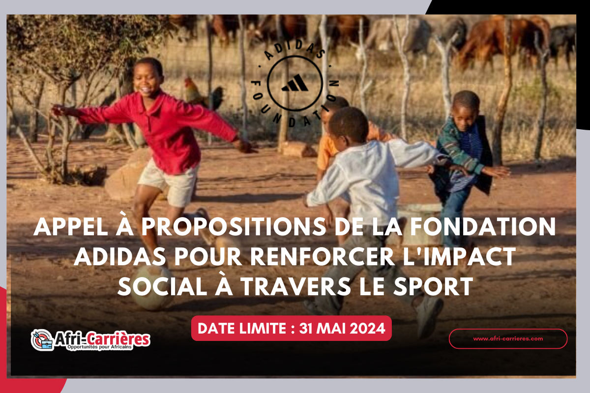 Appel à propositions de la Fondation Adidas