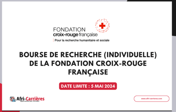 Bourse de recherche individuelle de la Fondation Croix Rouge francaise