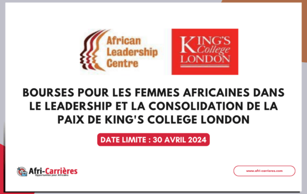 Bourses pour les femmes africaines de de Kings College de Londres