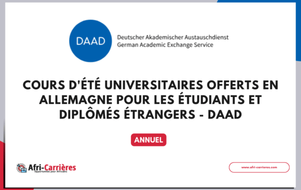 Cours dete universitaires en Allemagne pour les etudiants et diplomes etrangers DAAD
