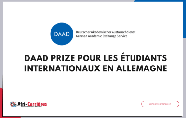 DAAD Prize pour les etudiants internationaux en Allemagne