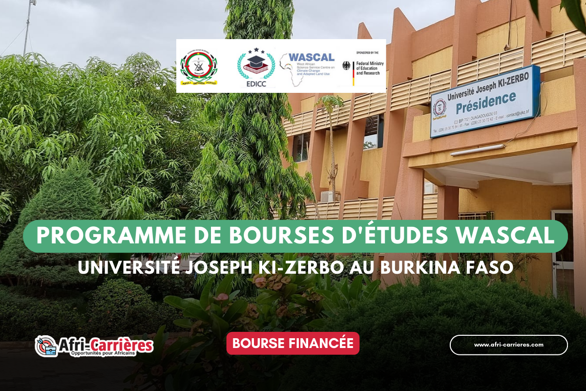 PROGRAMME DE BOURSES D'ÉTUDES WASCAL Université Joseph KI-ZERBO au burkina faso