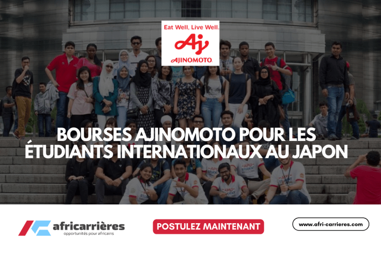 Bourses Ajinomoto 2025 pour étudiants internationaux au Japon