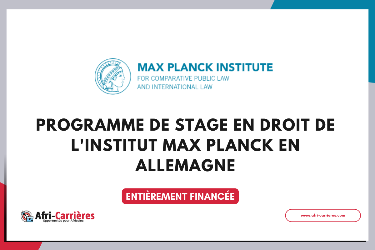Stage en droit de l'Institut Max Planck en Allemagne 2024
