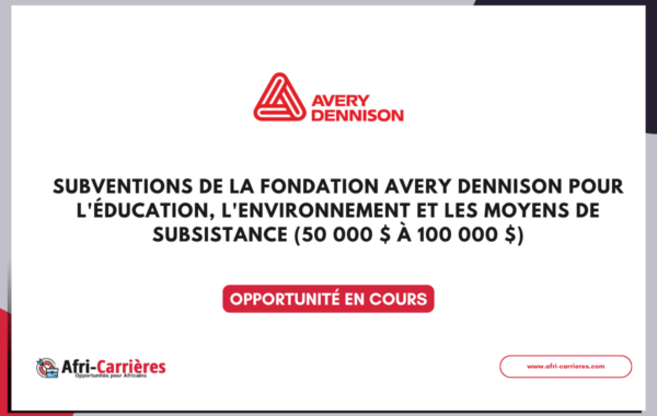 Subventions de la Fondation Avery Dennison