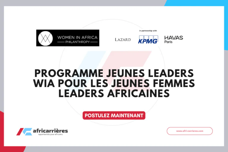 Programme WIA Young Leaders 2026 pour les jeunes femmes leaders africaines