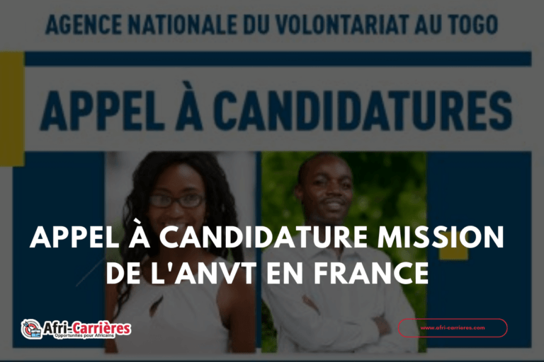 Appel à candidature mission de l'ANVT en France