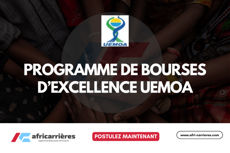 Programme de Bourses d’excellence UEMOA 2025-2028 en licence, Master et Doctorats pour africains