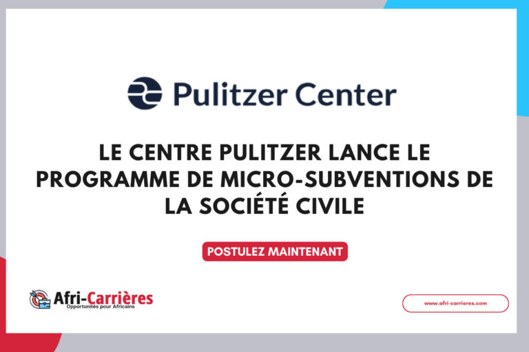 Le Centre Pulitzer lance le programme de micro-subventions de la société civile 2025
