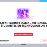 NanaTech Summer Camp 2026 – Appel à candidatures pour étudiantes en technologie au Togo