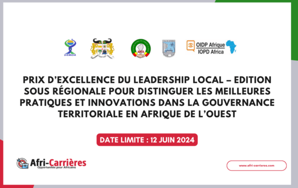 Prix Dexcellence Du Leadership Local – Edition Sous Regionale