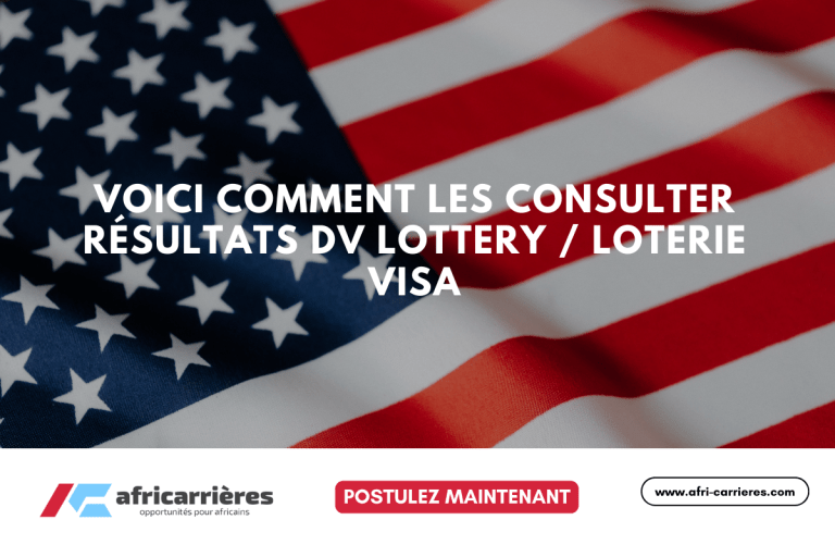 Résultats DV Lottery / Loterie VISA 2026 : Voici comment les consulter !