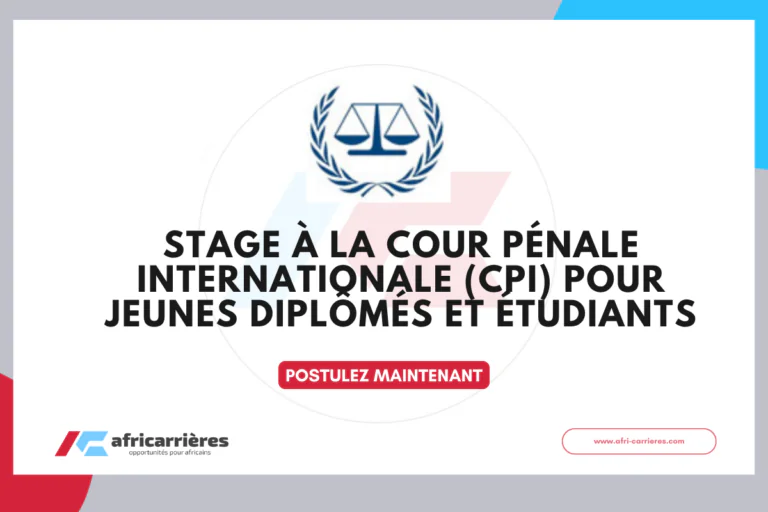 Stage CPI 2026 pour jeunes diplômés et étudiants