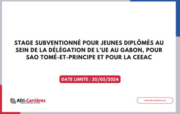 Stage subventionne pour jeunes diplomes