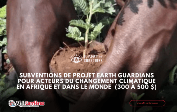 Subventions de Projet Earth Guardians pour acteurs du changement climatique en Afrique et dans le monde