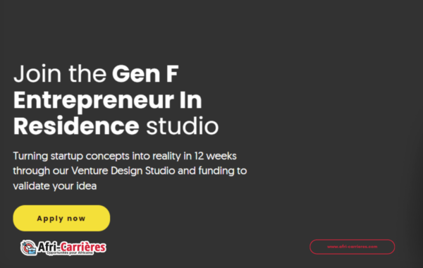 programme Gen F Entrepreneur In Residence