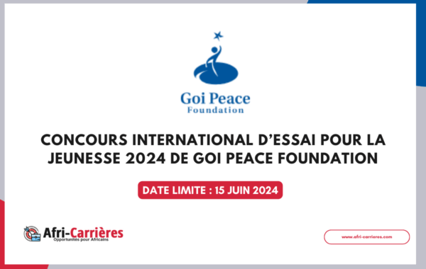 Concours International dEssai pour la Jeunesse 2024 de Goi Peace Foundation