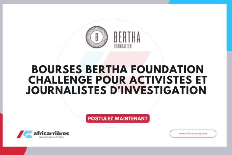 Bourses Bertha Foundation Challenge 2025 pour activistes et journalistes d'investigation (bourse rémunérée non résidentielle) 6 Bourses Bertha Foundation Challenge 2025 pour activistes et journalistes d'investigation (bourse rémunérée non résidentielle)