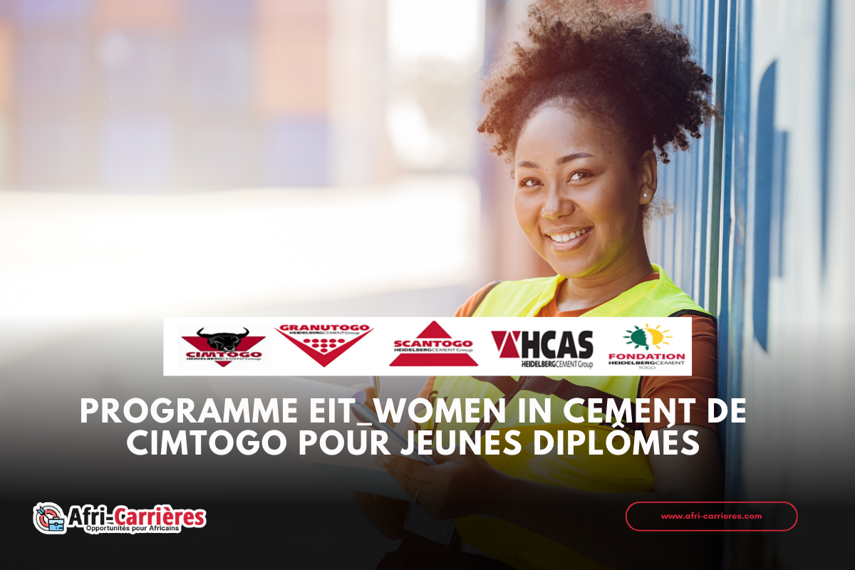 Programme WOMEN IN CEMENT 2024 de CIMTOGO pour jeunes diplômés