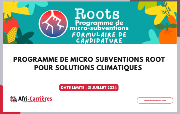 Programme de micro subventions Root