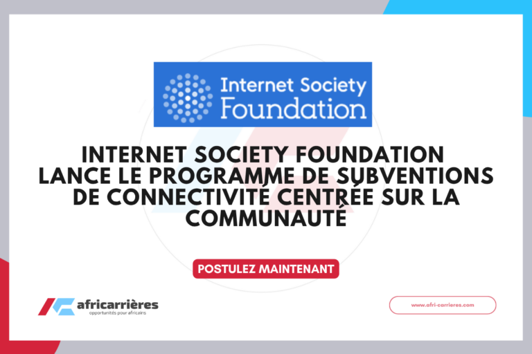 Programme de subventions Internet Society Foundation pour la résilience 2026