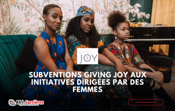 Subventions Giving Joy aux initiatives dirigees par des femmes