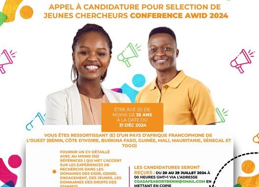 Appel a candidature pour les jeunes chercheurs conference AWID