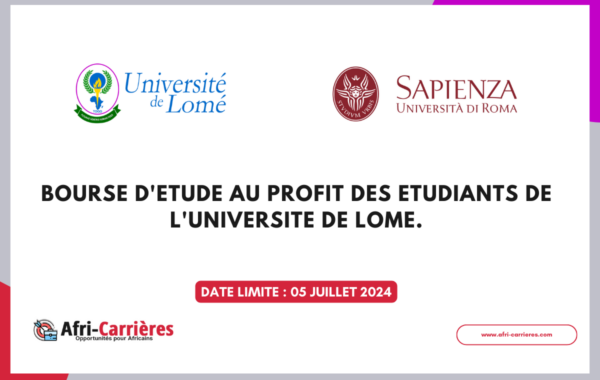 Bourse de lUniversite de Sapienza en Italie