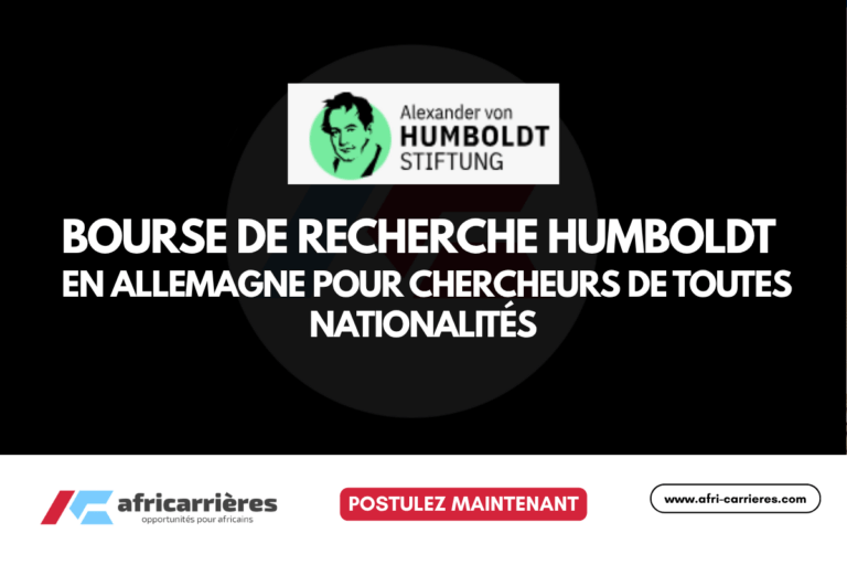 Humboldt Research Fellowship 2026 en Allemagne