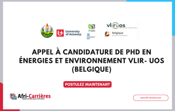 PhD en Energies et Environnement