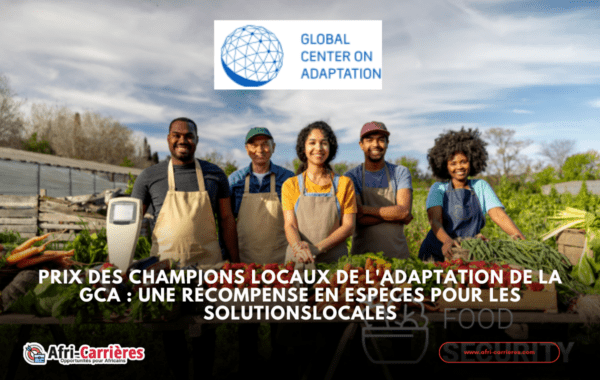 Prix des champions locaux de ladaptation de la GCA une recompense en especes pour les solutionslocales