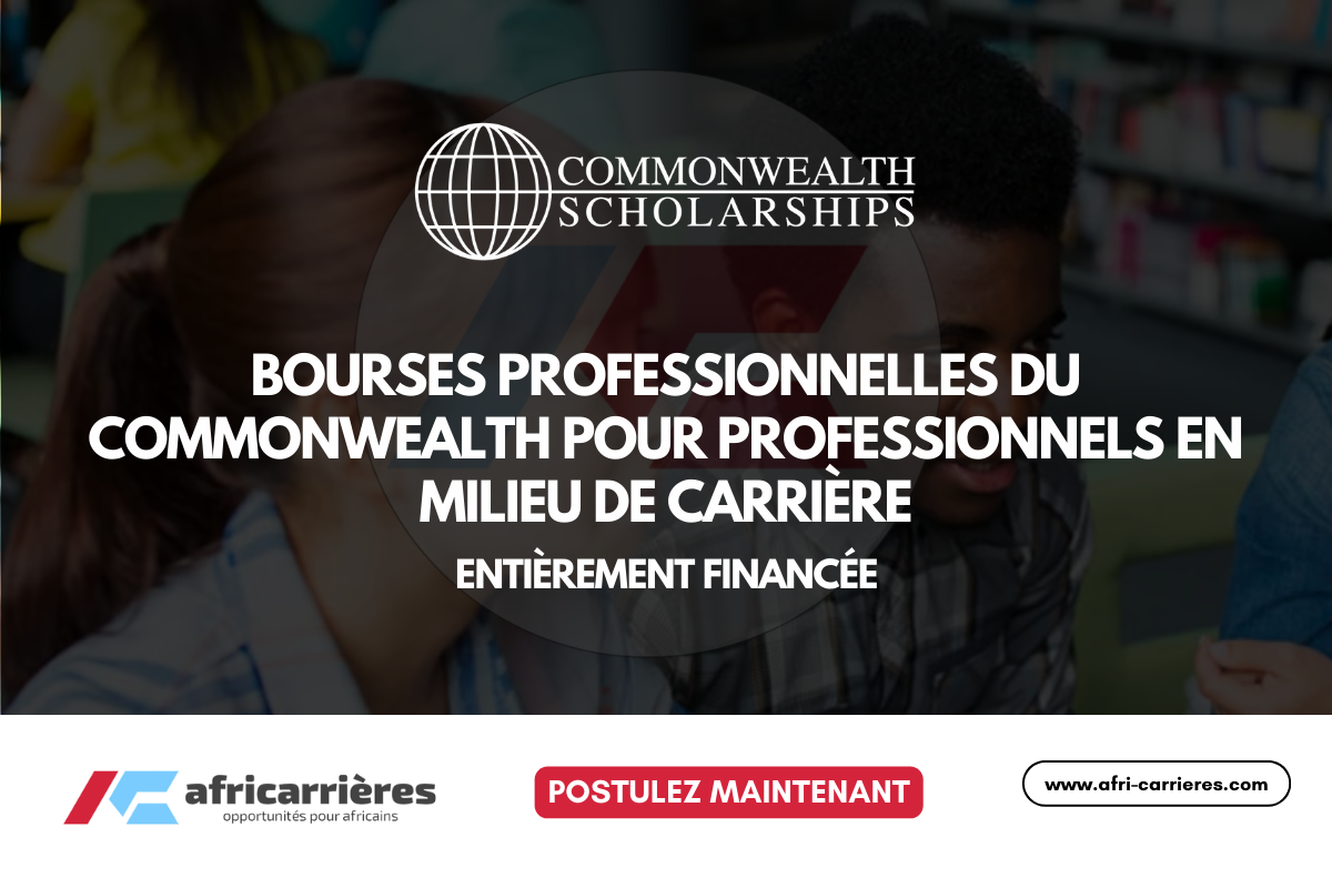 Bourses Professionnelles du Commonwealth 2026 pour professionnels en milieu de carrière