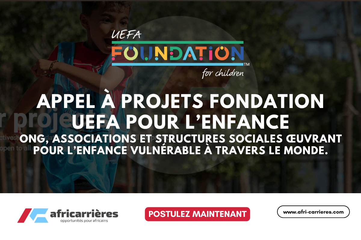 Appel à projets Fondation UEFA pour l’Enfance 2025 pour ONG, associations et structures sociales œuvrant pour l’enfance vulnérable à travers le monde.